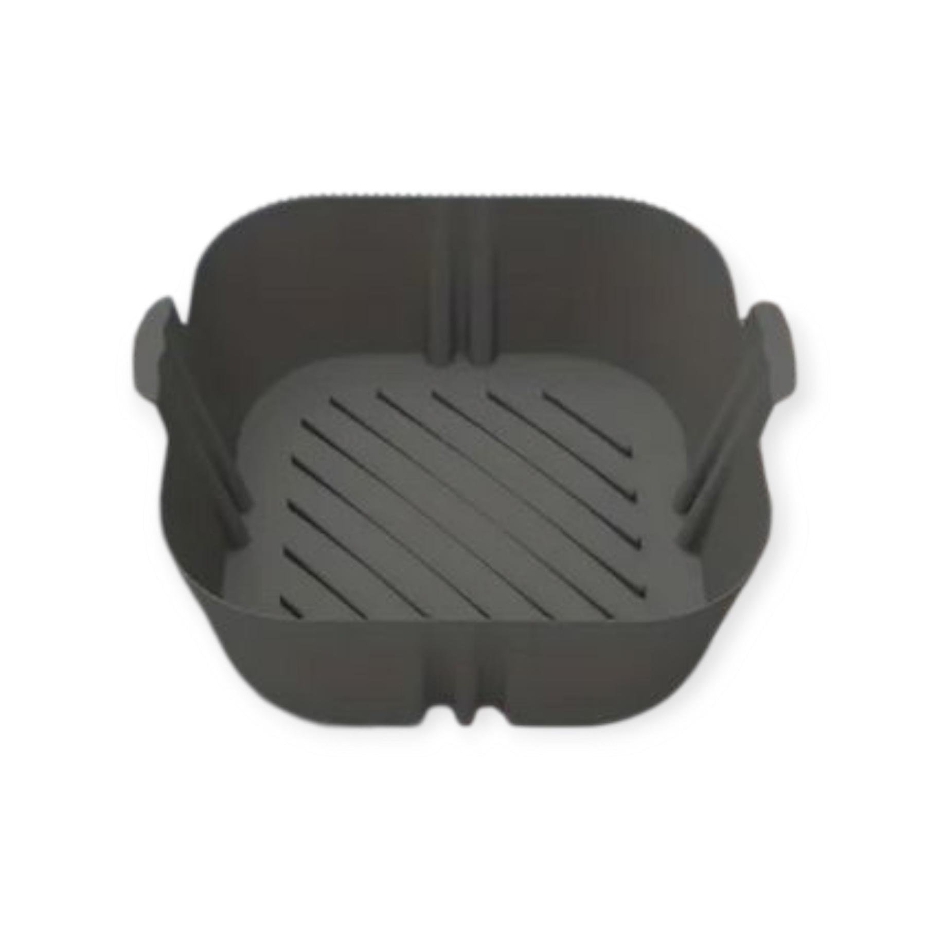 Форма квадратная силиконовая для аэрогриля/мультипечи и фритюрницы 16,5 см Черный (RU-7121) - фото 1