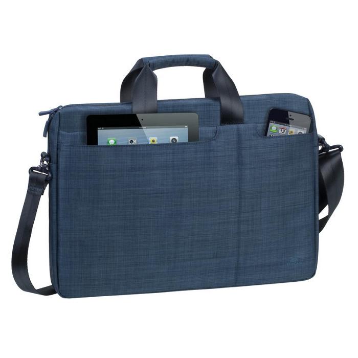 Сумка для переноски ноутбука Rivacase Biscayne 8335 с застежкой 15,6" Синий (621797) - фото 2 Сумка для переноски ноутбука Rivacase Biscayne 8335 с застежкой 15,6" Синий (621797) - фото 2