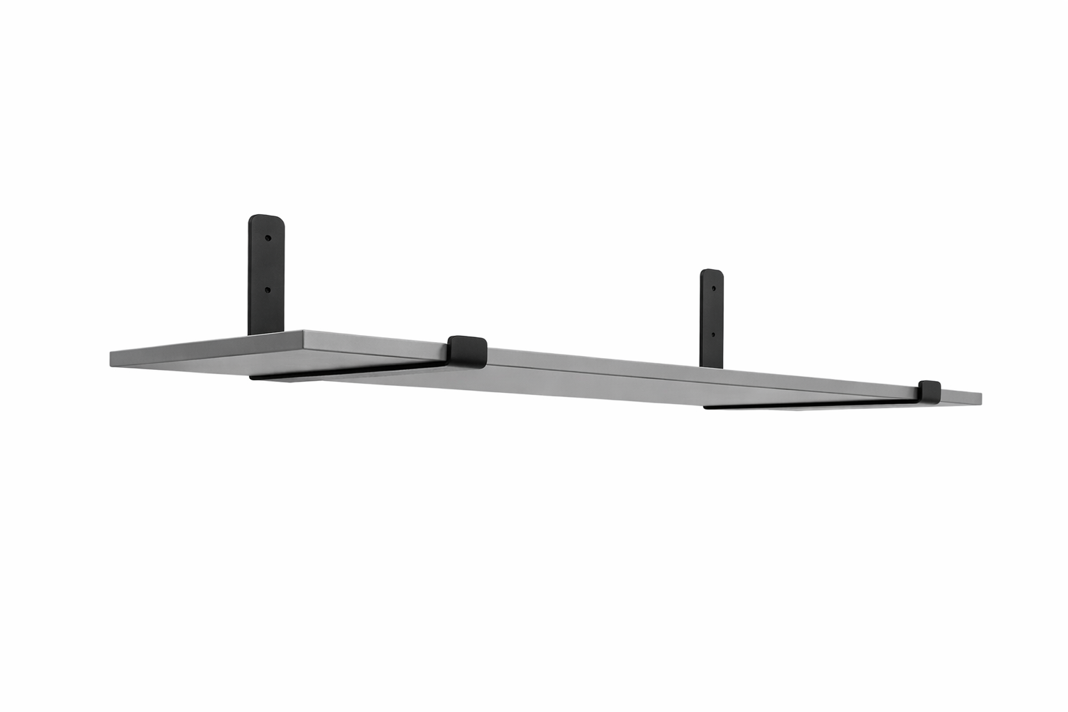 Полка ПМКС-05 300х1000 мм с кронштейнами Черный Космос серый (2904464271/К2300)