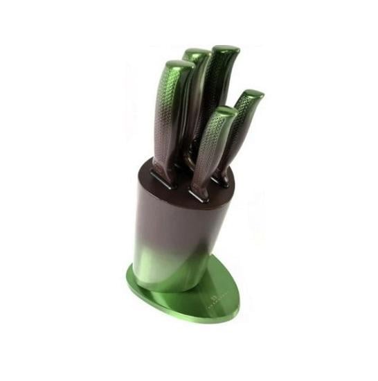 Набір ножів Edenberg EB-11022 з підставкою 6 пр. Green (EB-11022-1)