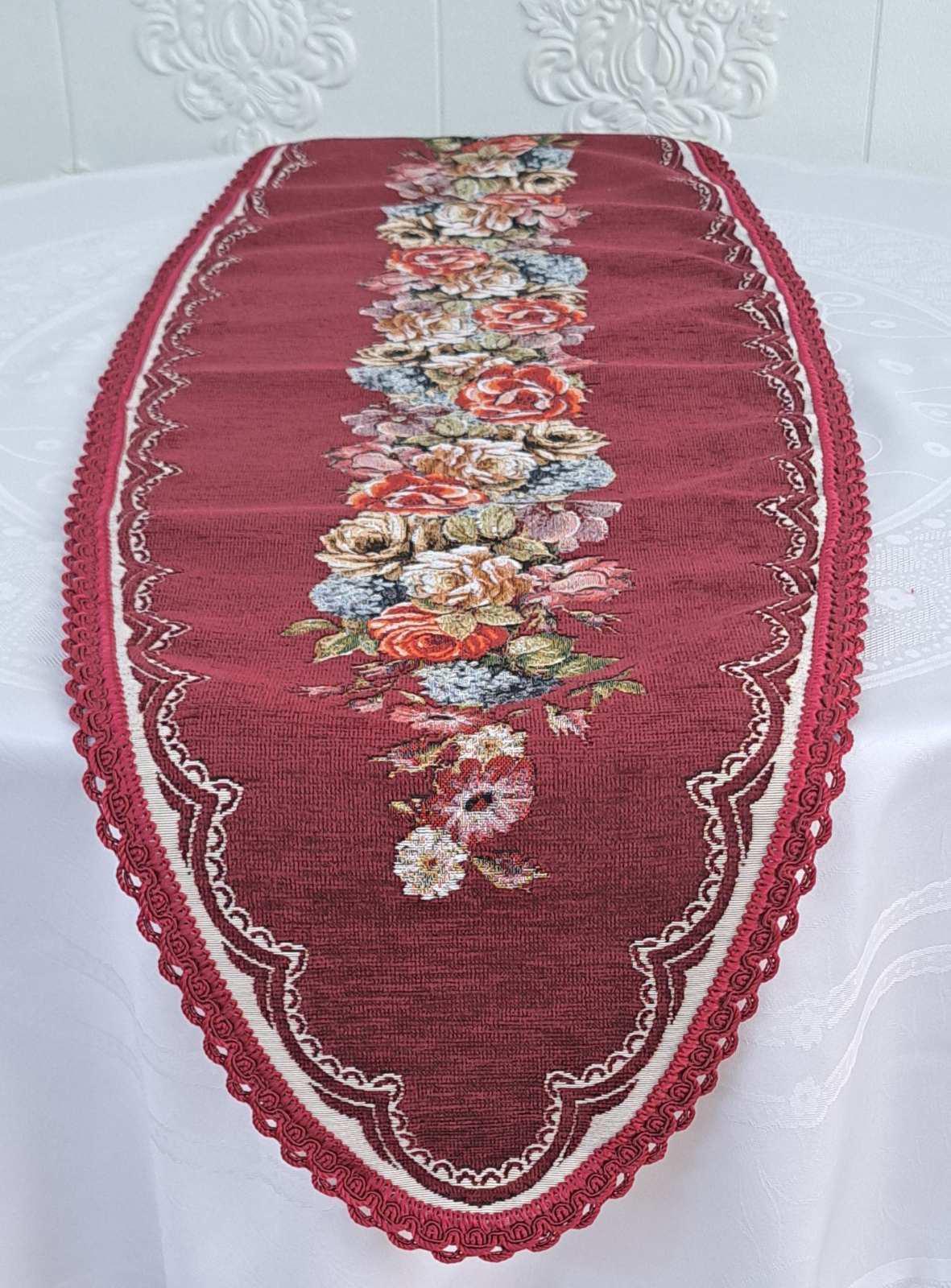 Дорожка велюровая Sagol 40x140 см OV St-154-2 Bordo (CN21929)