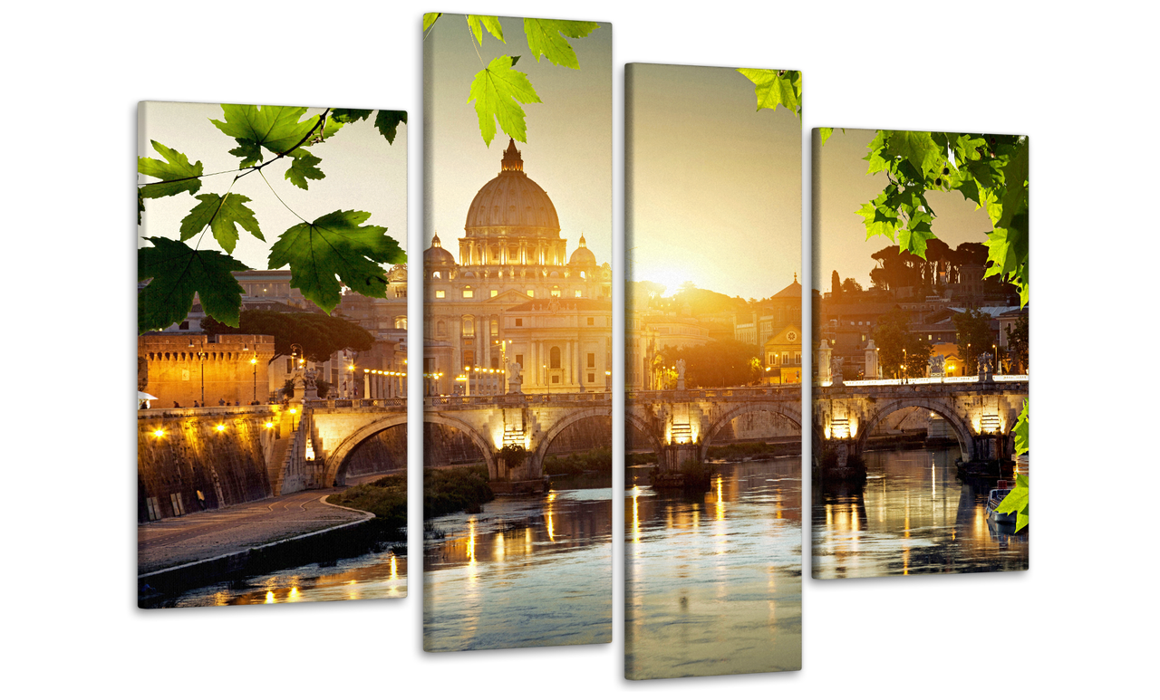 Картина модульная на холсте DK Закат в Венеции 112х75 см (MK40110)