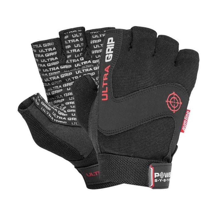 Перчатки для зала и фитнеса без пальцев Power System Ultra Grip 2400 XS Черный