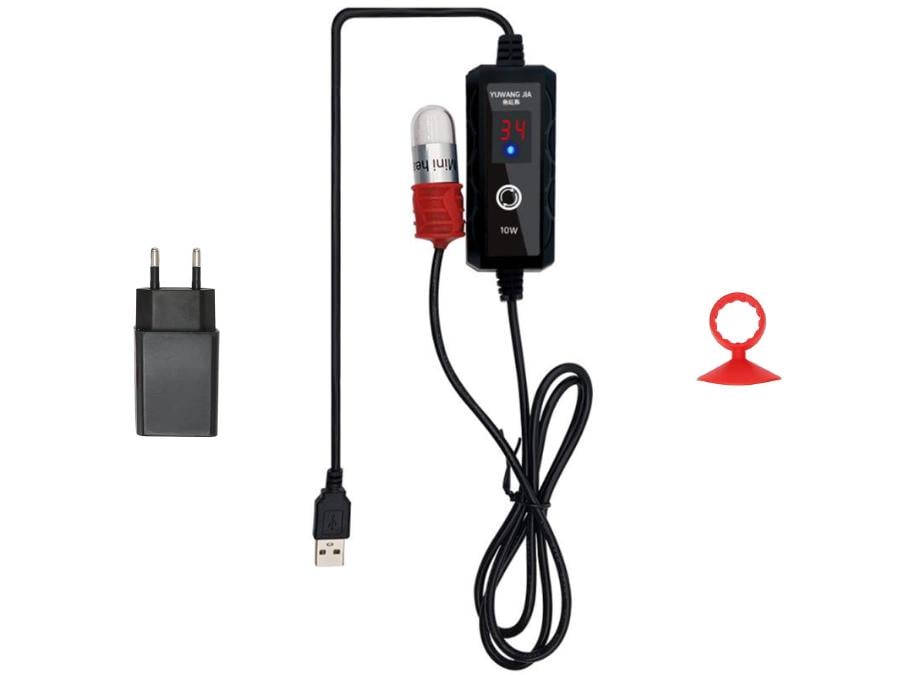 Обогреватель Aqua-Tech Mini Heater USB для аквариумов до 4 литров 10 Вт (AT-MHUSB10)