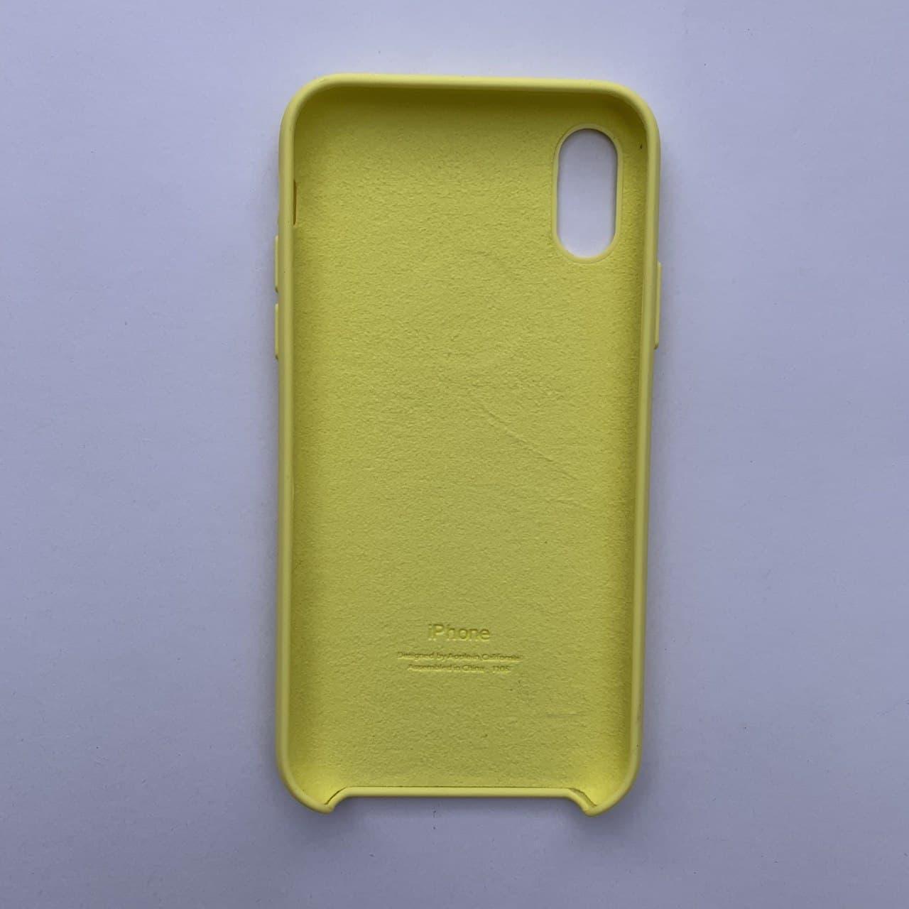 Чехол Silicone Case для Apple iPhone X, XS Lemonade - фото 2