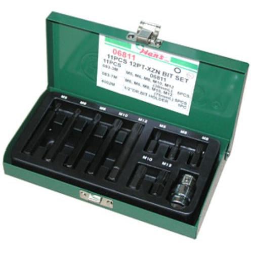 Набор бит Spline М-профиль 30/75 М5 М12 11 пр.