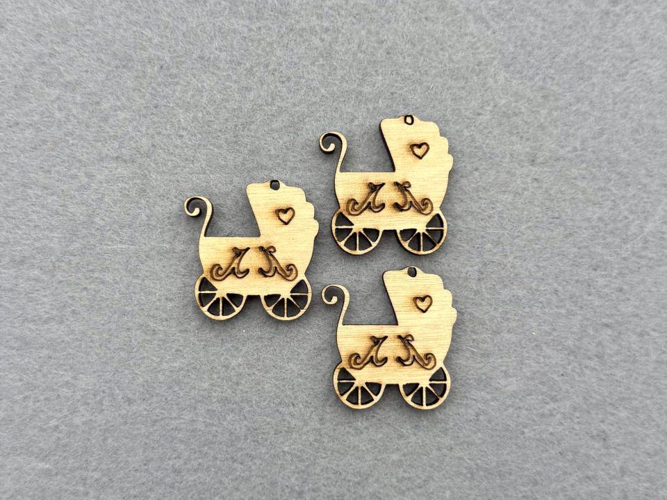 Декор из фанеры Коляска 40 шт.
