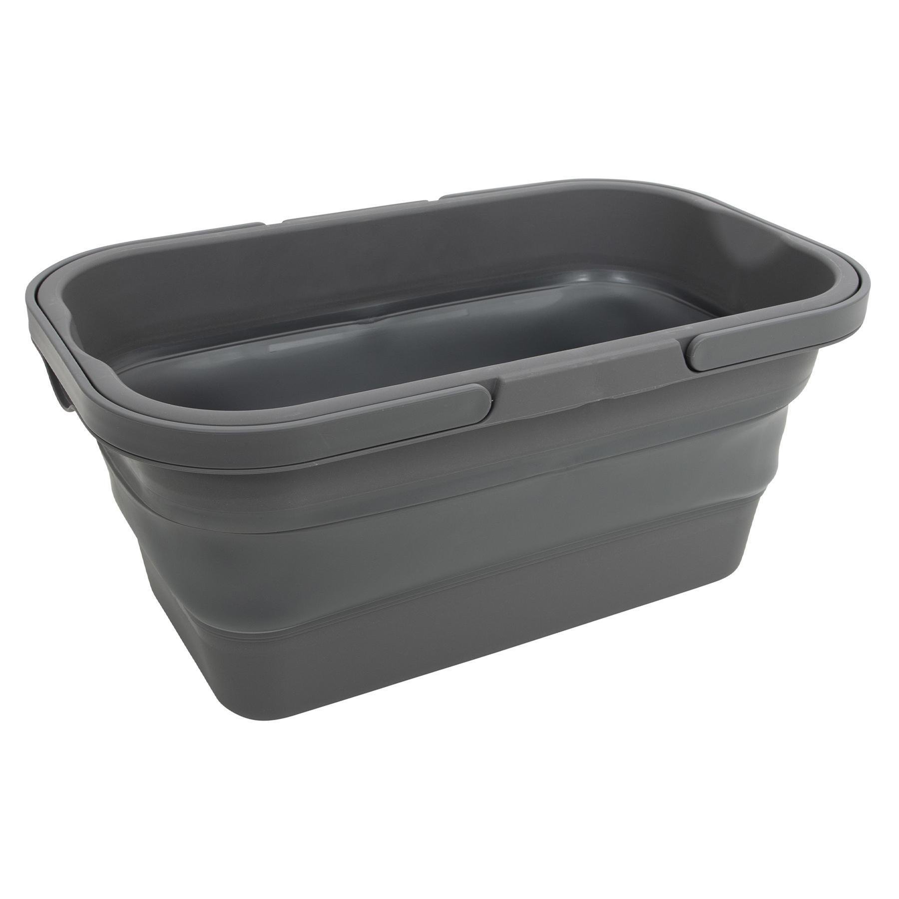 Корзина складная Bo-Camp Foldable Box With table Top 17L Grey (6303695) - фото 3