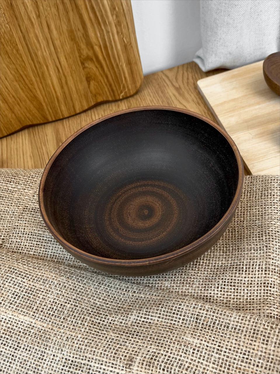 Миска керамическая глиняная гладкая 0,7 л (3003-13) Миска керамическая глиняная гладкая 0,7 л (3003-13)