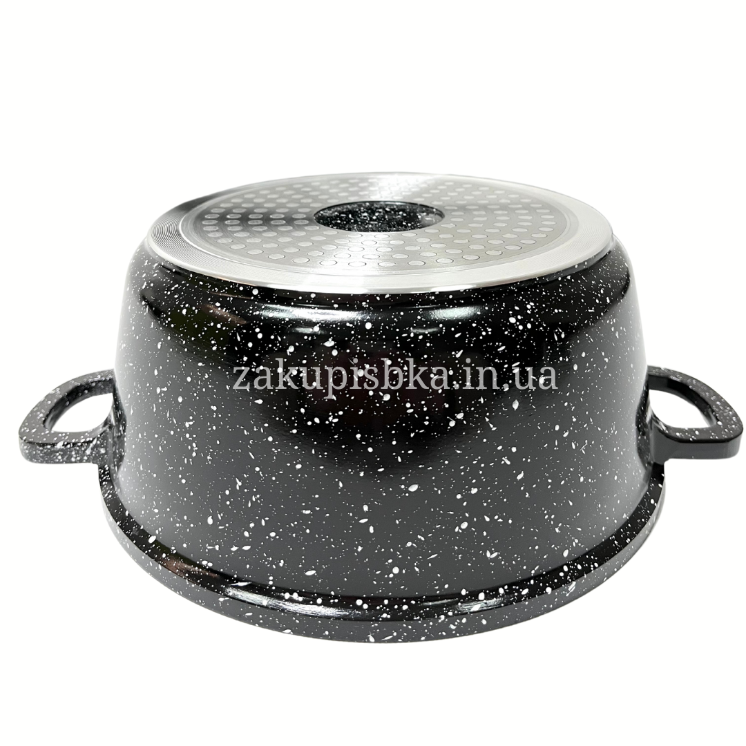 Набір посуду Higher Kitchen HK-305 з гранітним антипригарним покриттям 10 предметів Чорний (2480514383) - фото 2 Набір посуду Higher Kitchen HK-305 з гранітним антипригарним покриттям 10 предметів Чорний (2480514383) - фото 2