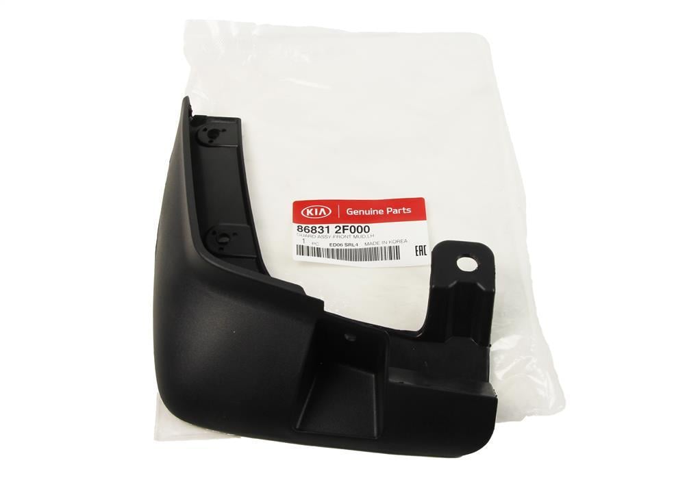 Брызговики автомобильные левые для Kia Cerato Sd 2004-2008 пластиковые Черный (86831-2F000)