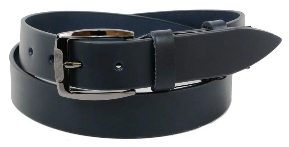Ремень кожаный мужской Skipper 3,8 см Синий (super693_1273-38)