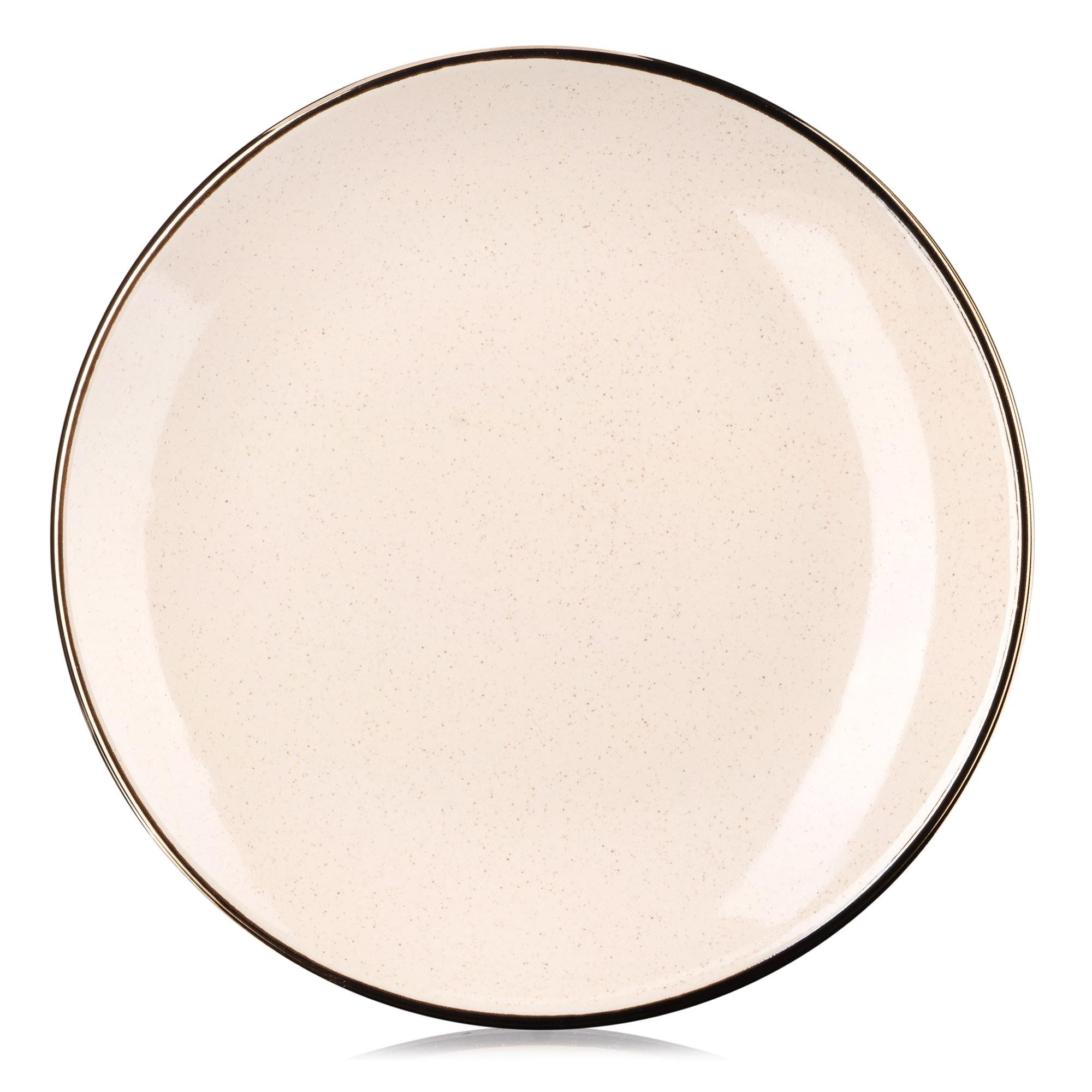 Тарелка обеденная керамическая Ardesto Emilia 27,5 см Бежевый (622511)