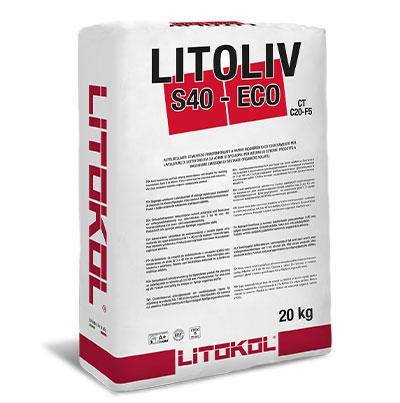 Цементный состав самовыравнивающий Litokol LITOLIV S40 ECO 20 кг (S400020)