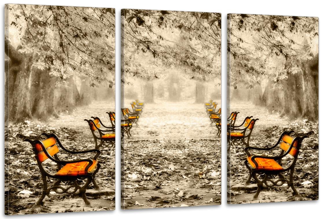 Картина модульная в гостиную/спальню Парк 100х150 см (ART-298_3A)