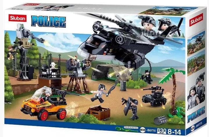 Конструктор SLUBAN M38-B0775 Полицейский участок Джунгли 830 детали (M38-B0775/)