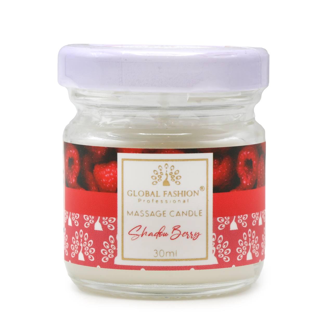 Свічка масажна Global Fashion Shadow berry 30 мл