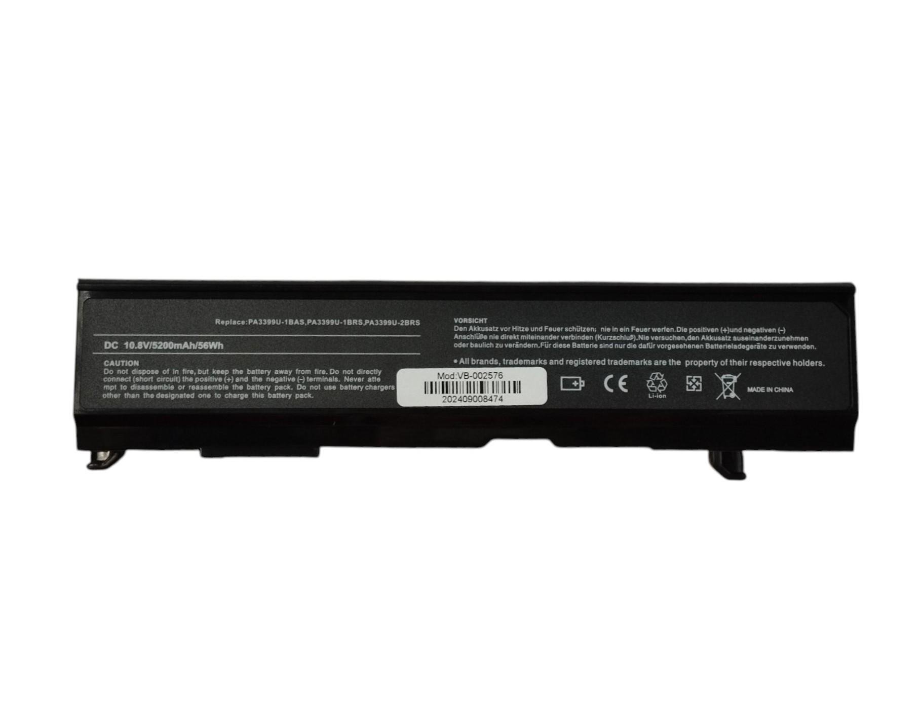 Акумулятор для ноутбука Toshiba PA3399U Satellite A100 11,1 V 5200 mAh (002576)