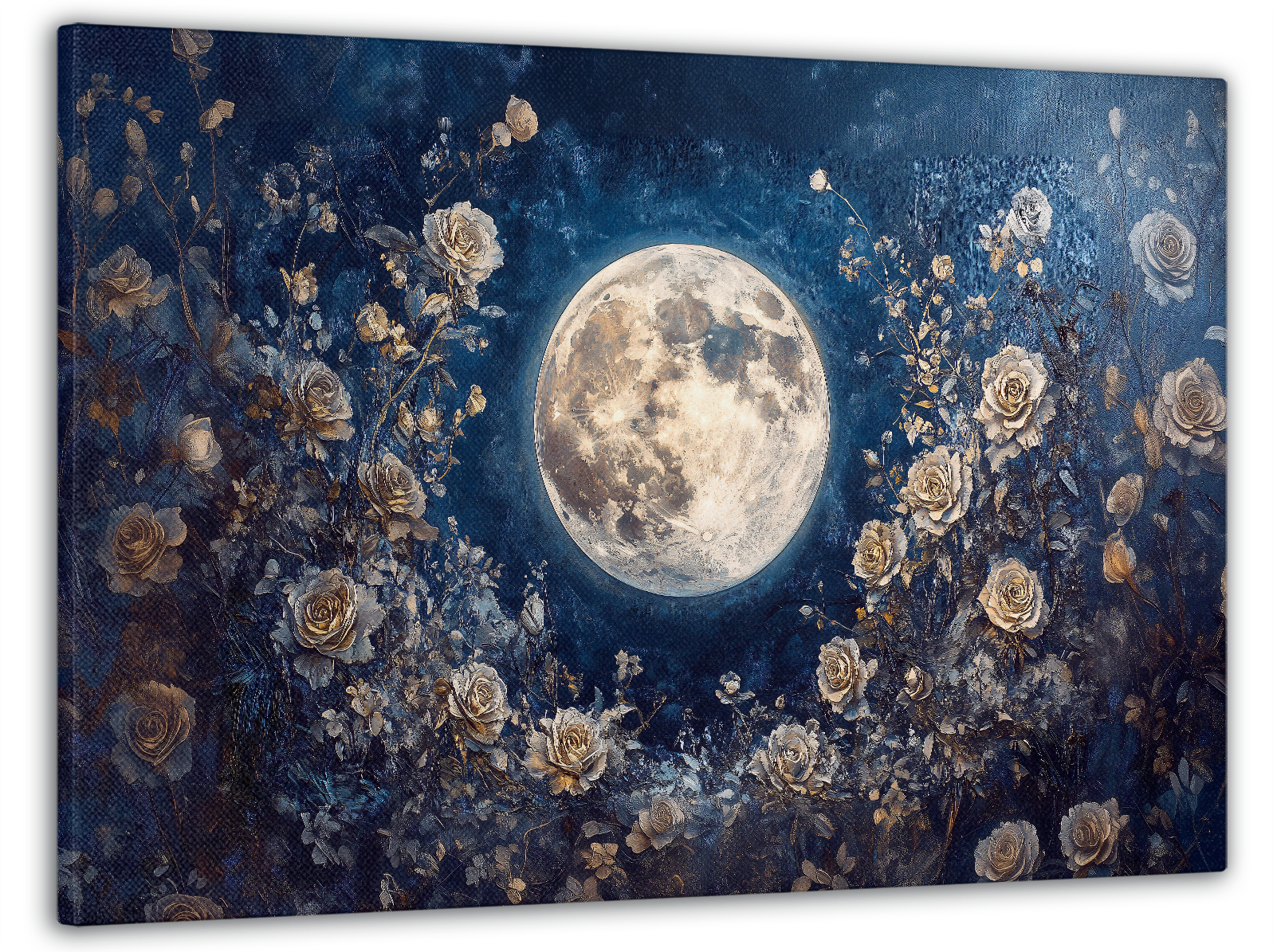 Картина на холсте Mako розы под лунным сиянием 60x100 см (MK10589)