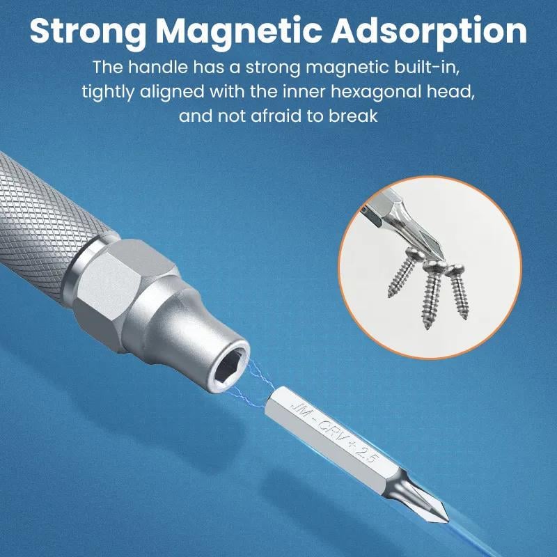 Набор отверток UGREEN магнитный из алюминиевого сплава Черный (80459) - фото 2 Набор отверток UGREEN магнитный из алюминиевого сплава Черный (80459) - фото 2