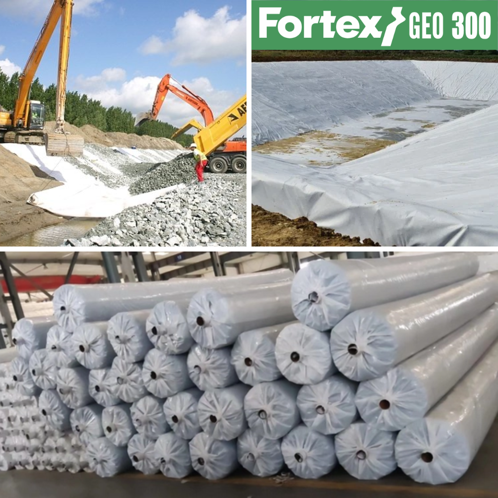 Геотекстиль нетканий Fortex Geo PP 300 г/м2 S25NW 6х100 м 600 м2 (391081) - фото 13 Геотекстиль нетканий Fortex Geo PP 300 г/м2 S25NW 6х100 м 600 м2 (391081) - фото 13
