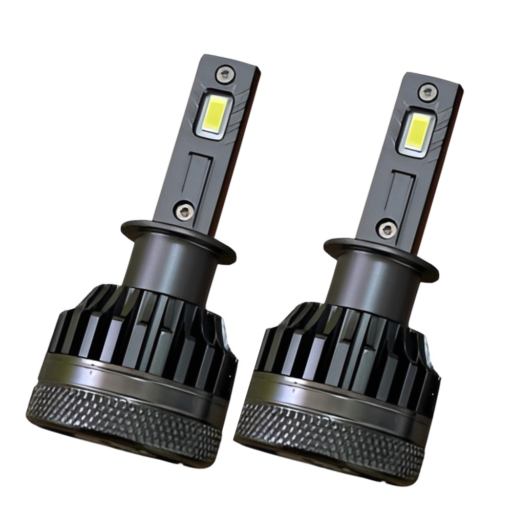 Лампы led автомобильные H1 в фару Andowl Q-D9X1 2 шт. ближний и дальний свет противотуманные Черный (8bbdccde)