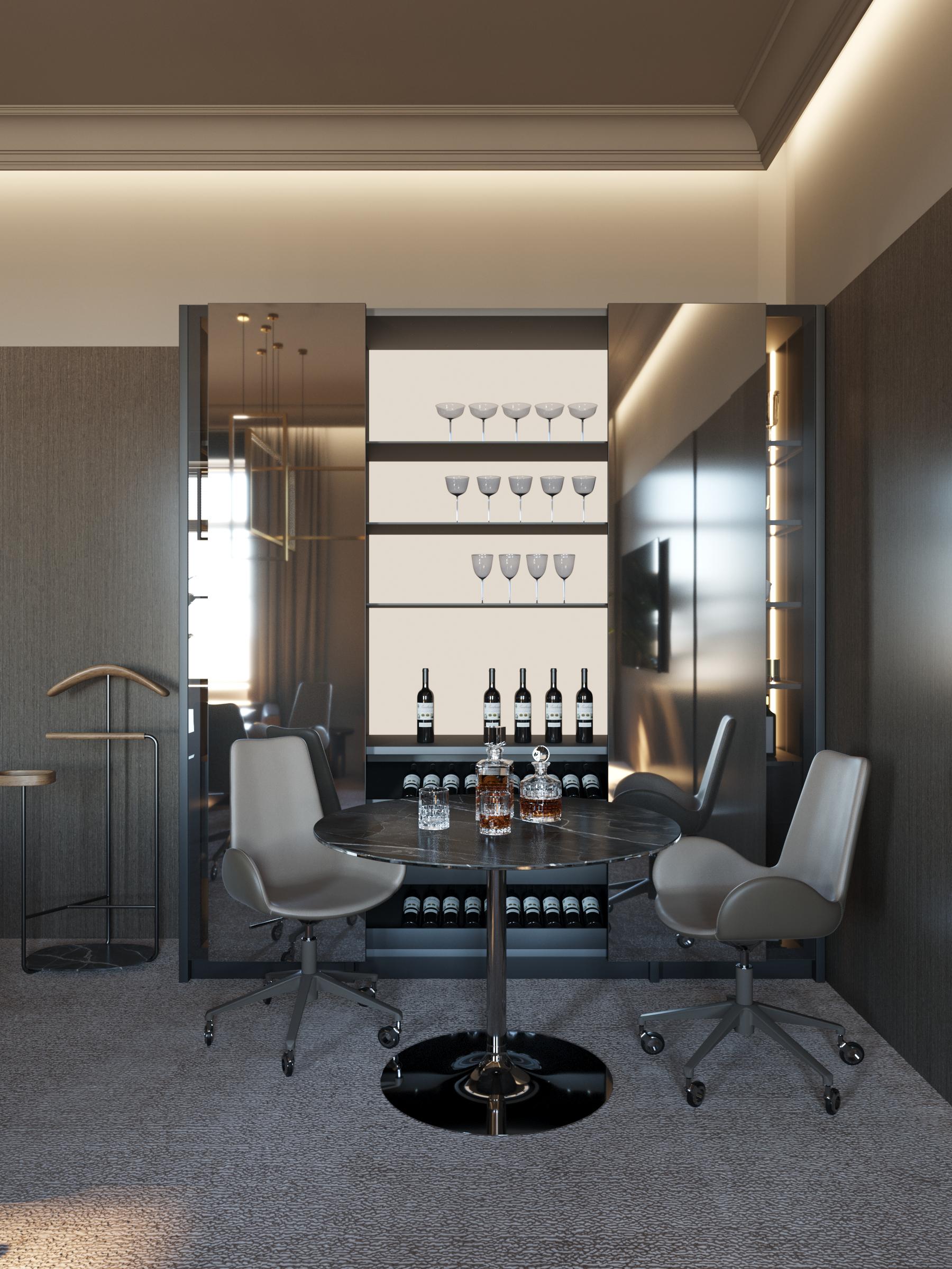 Обеденный стол Midj Infinity Cristal Ceramica 100 см Calacatta Black (T0190D10) - фото 2 Обеденный стол Midj Infinity Cristal Ceramica 100 см Calacatta Black (T0190D10) - фото 2