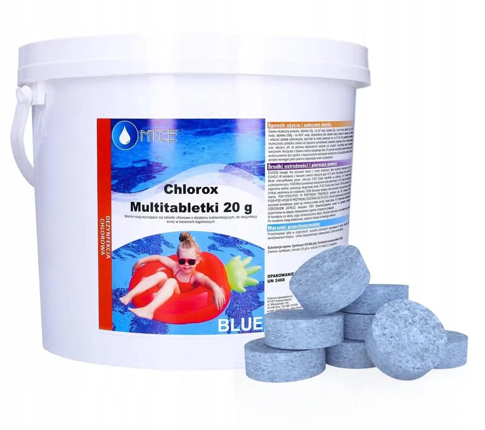 Таблетки для бассейна Chlorox Blue Tabs многофункциональные 20 г 150 шт. 3 кг (20235393)