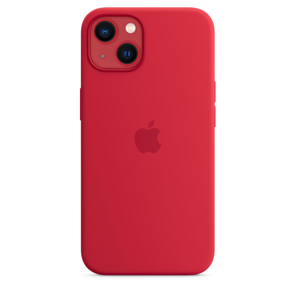 Силіконовий чохол-накладка Apple Silicone Case for iPhone 13, Product Red (HC)(A) - фото 5