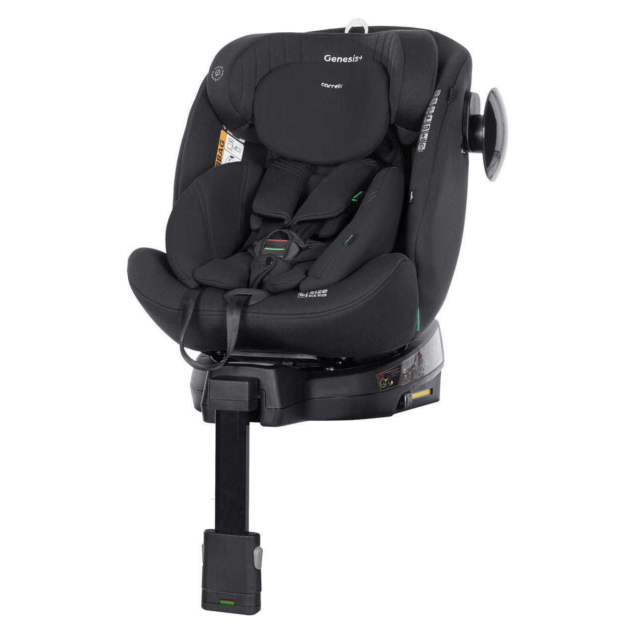 Автокресло Carrello Genesis+ CRL-12807 Absolute ISOFIX поворот опорная стойка i-Size 40-150 см Black