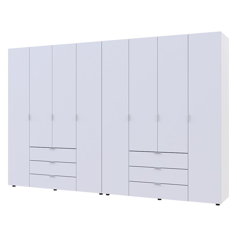 Комплект шкафов для одежды Doros Гелар 2 шт. 310х49,5х203,4 см Белый (DRS-011116) Комплект шкафов для одежды Doros Гелар 2 шт. 310х49,5х203,4 см Белый (DRS-011116)