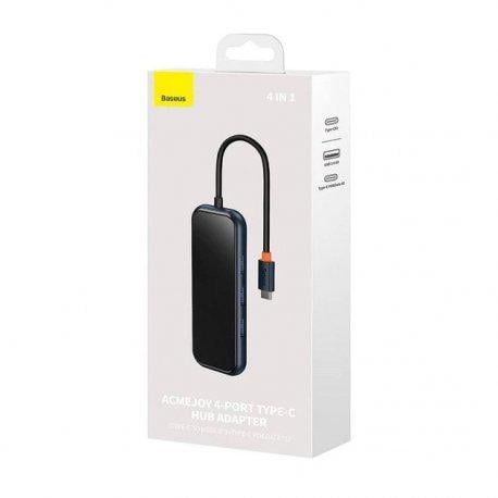 USB-хаб Baseus AcmeJoy 4in1 Type-C to 3xUSB3.0/Type-C PDandData Dark Gray (WKJZ010013) - фото 7