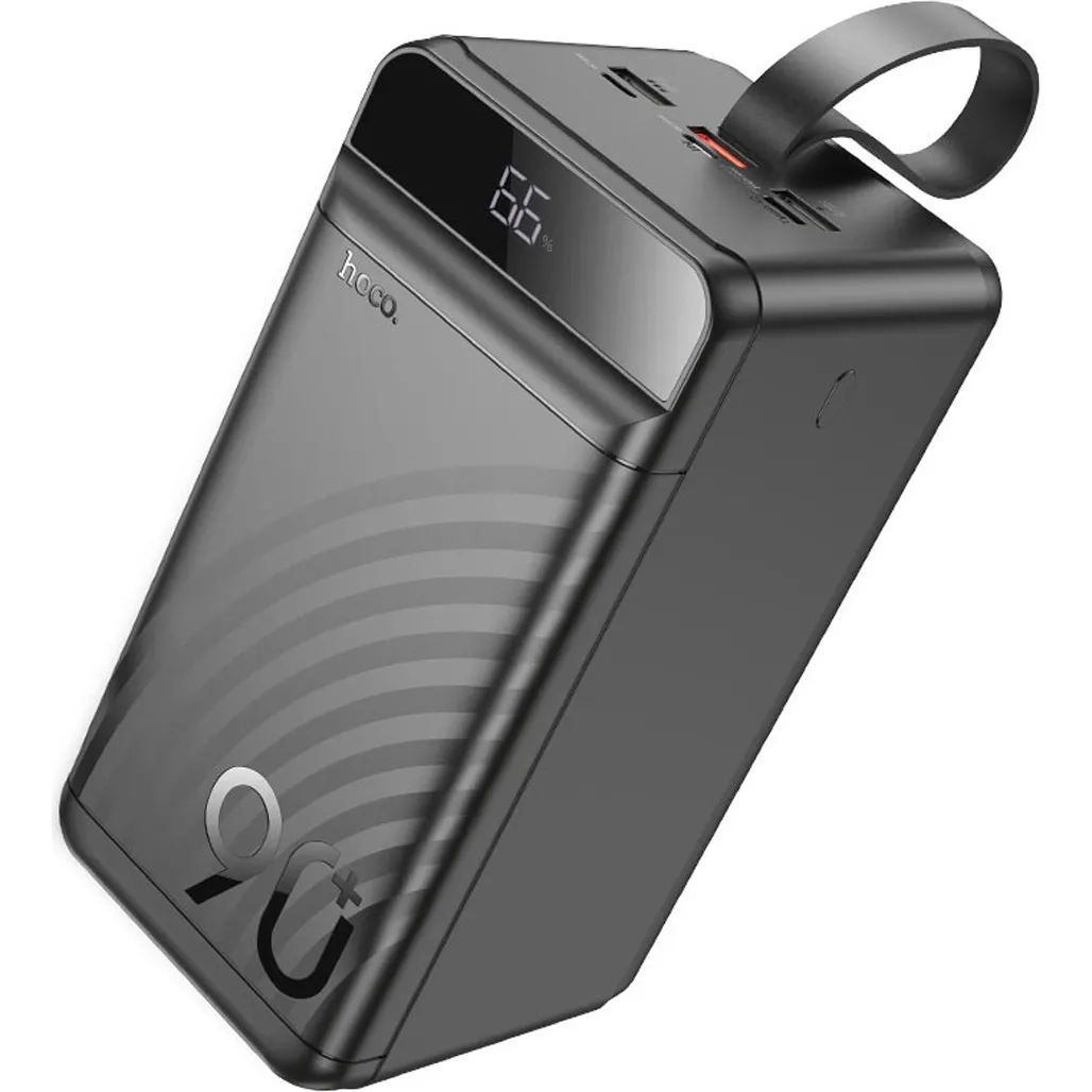 Портативна батарея Hoco J123D Element 22,5W/PD20W with LCD та LED-lamp 90000 mAh Black