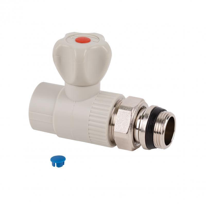 Кран шаровой радиаторный прямой Thermo Alliance PPR 25 мм х 3/4" (DSW429) Кран шаровой радиаторный прямой Thermo Alliance PPR 25 мм х 3/4" (DSW429)