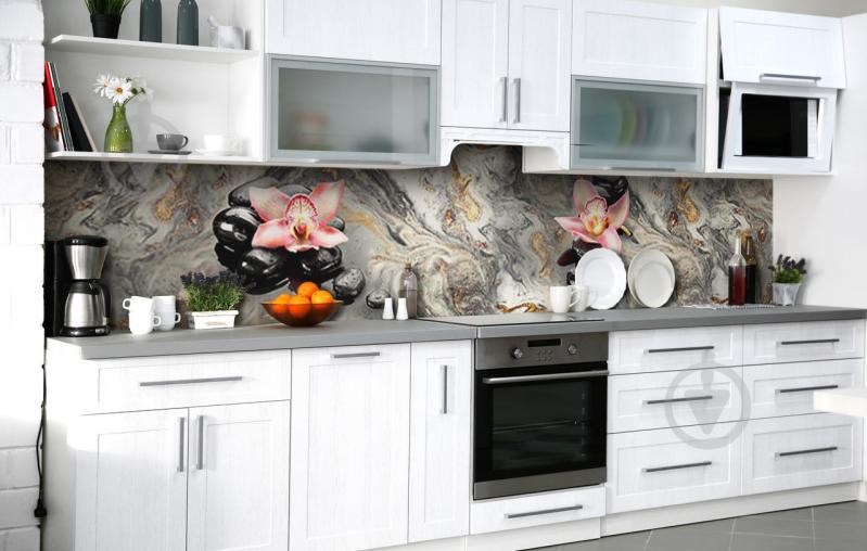 Скинали на кухню Zatarga «Медитация для сна» 600х2500 мм виниловая 3Д наклейка кухонный фартук самоклеящаяся