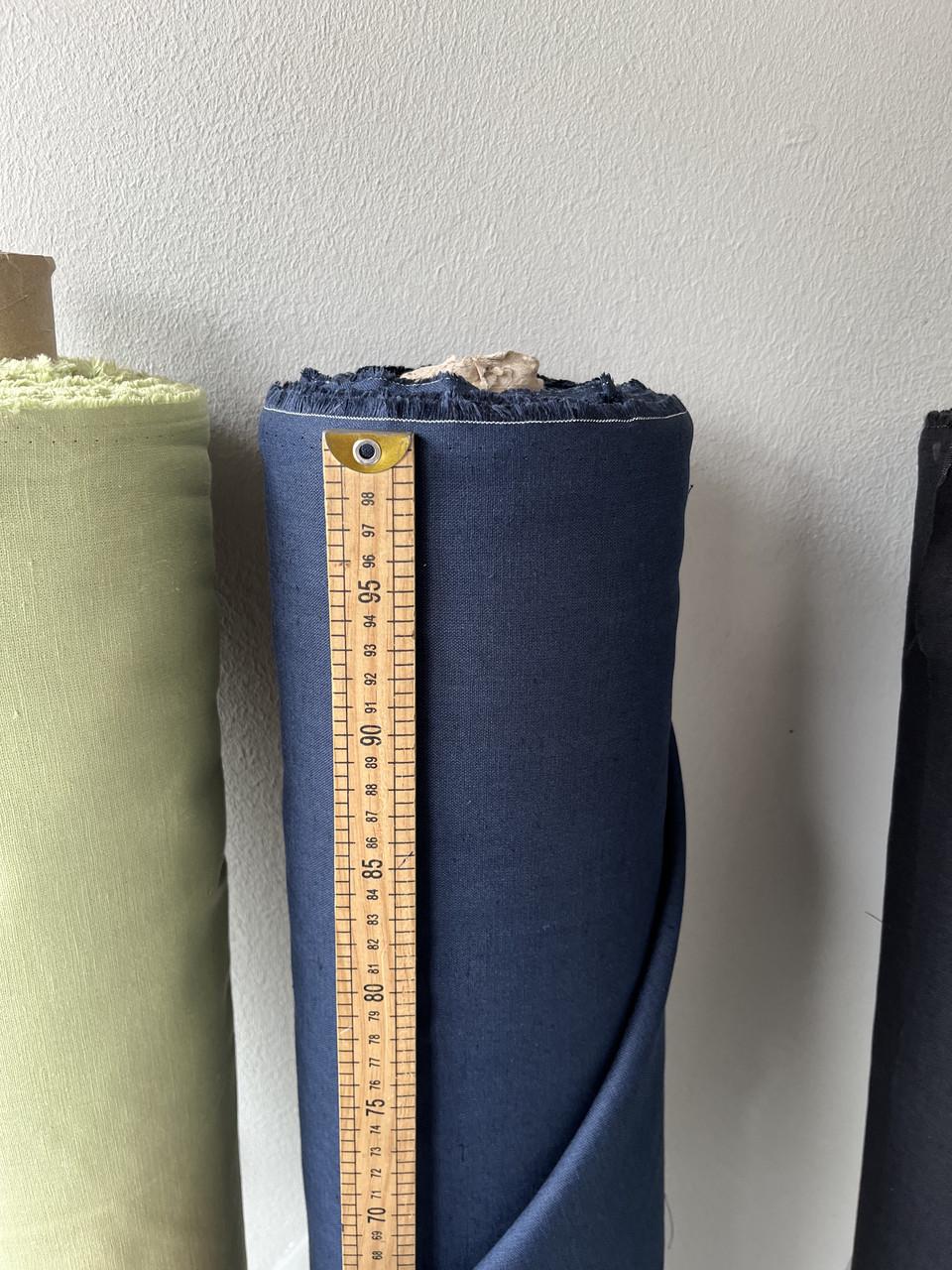 Ткань LINEN PLUS 52% льна и 48% хлопка 143 см 999 Темно-синий - фото 4 Ткань LINEN PLUS 52% льна и 48% хлопка 143 см 999 Темно-синий - фото 4