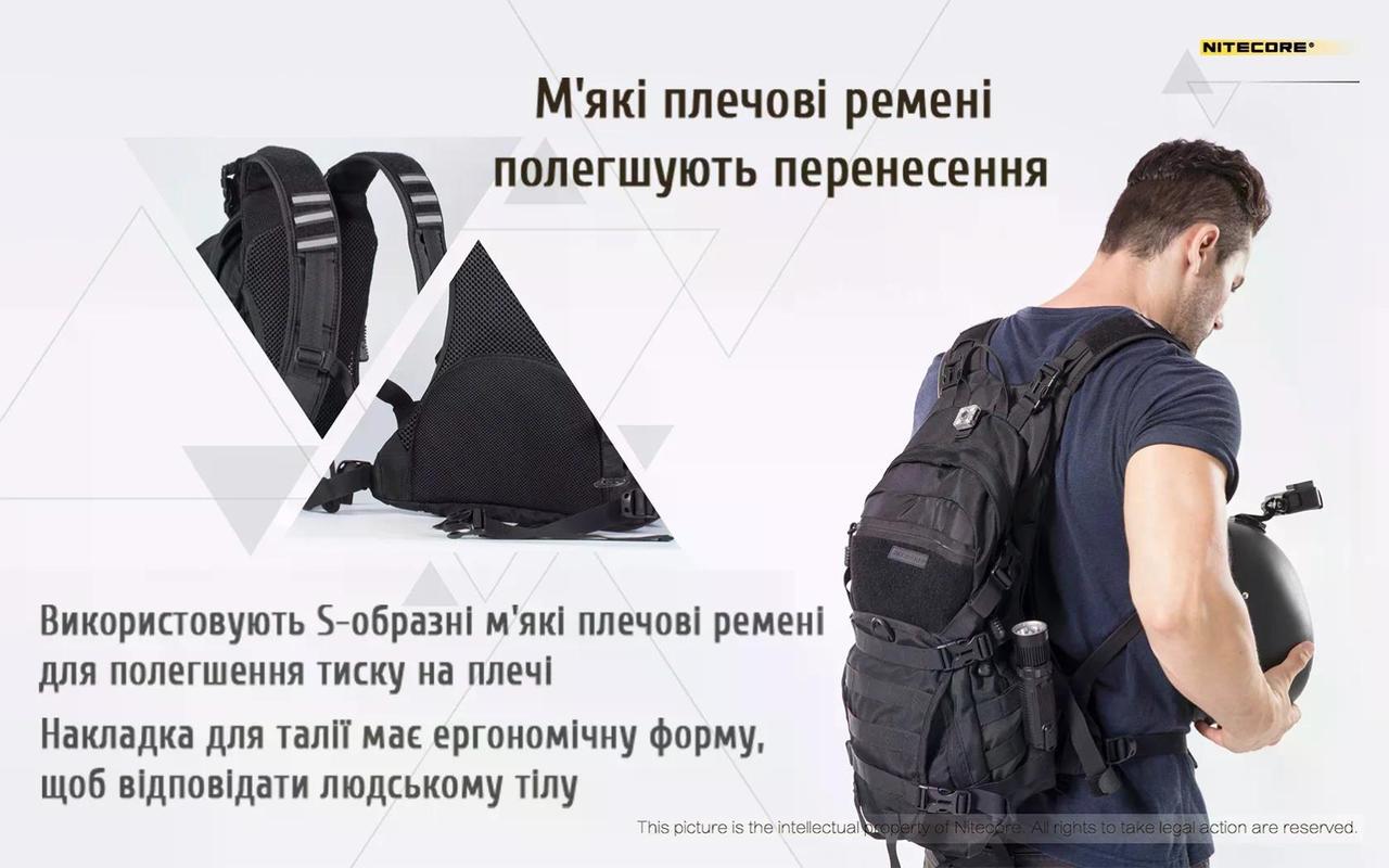 Рюкзак тактичний Nitecore BP20 (27831925) - фото 4 Рюкзак тактичний Nitecore BP20 (27831925) - фото 4