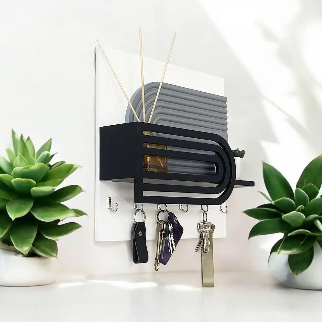 Ключниця настінна з поличкою (444007) - фото 3 Ключниця настінна з поличкою (444007) - фото 3