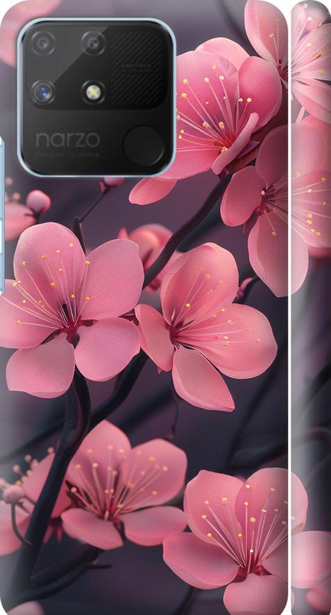Чехол на Realme Narzo 50A Пурпурная сакура (6075m-2514-42517)