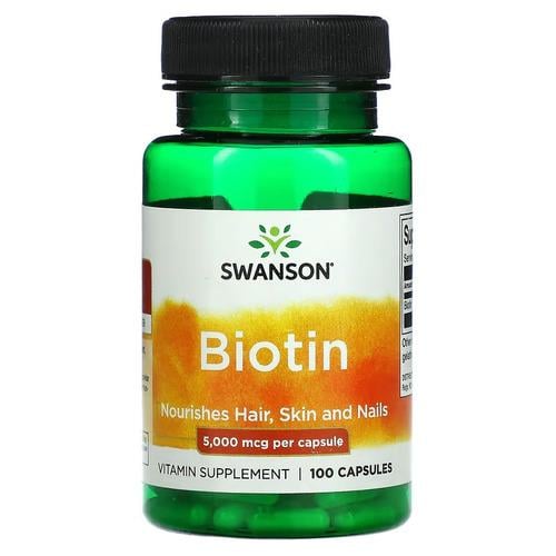 Биотин B-7 Swanson Biotin 5000 mcg 100 капс. (SW877)