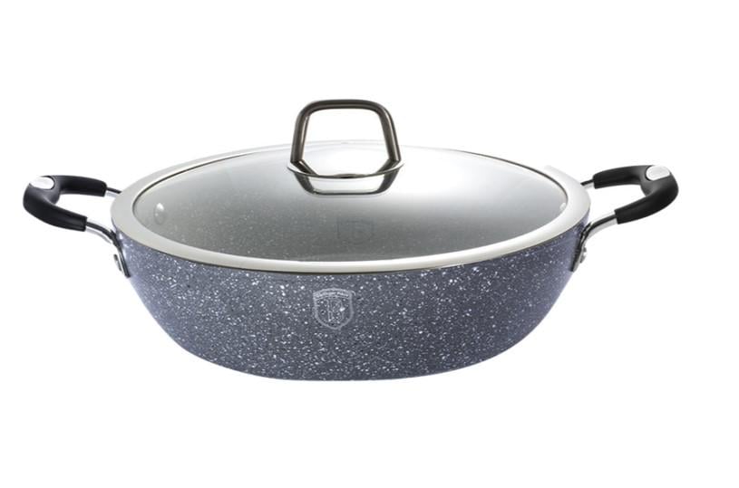 Сотейник з кришкою Berlinger Haus Gray Stone Touch Line 32х7,8 см (1157N-BH)