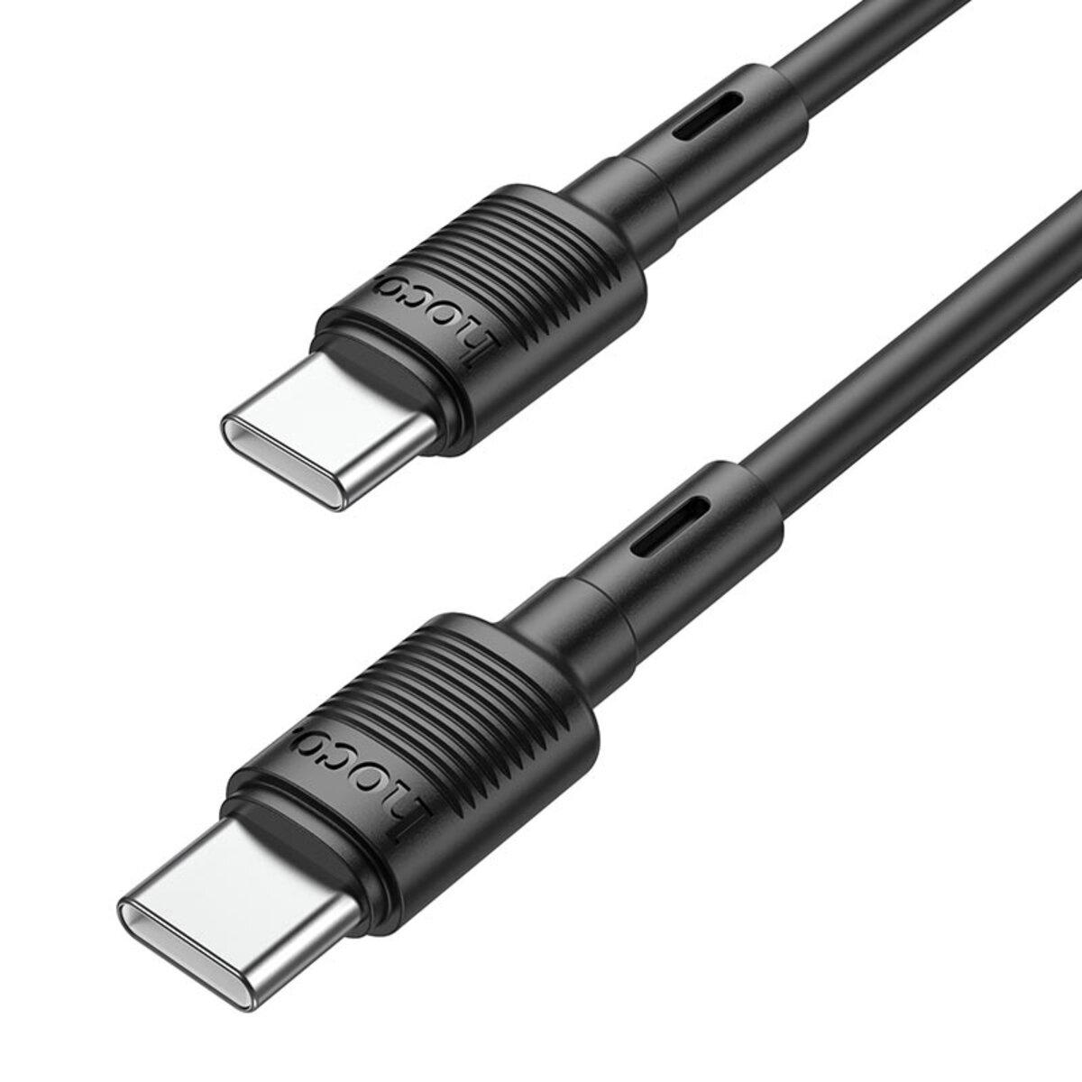 Кабель Hoco X83 Type-C to Type-C Victory 60W Charging Data Cable 3A 1 м Black (6931474770929)