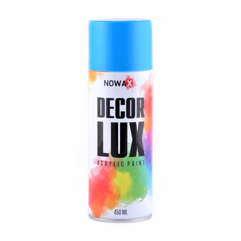 Фарба акрилова NOWAX Decor Lux глянсова 450мл Світло блакитний (5012)