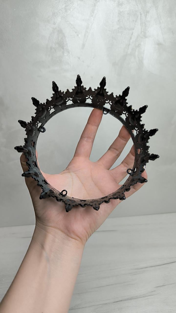 Корона на торт D 12,5 см Чорний - фото 7