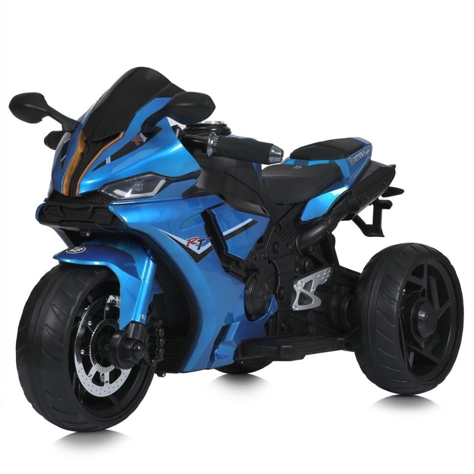 Детский электрический мотоцикл Bambi Racer 12V одноместный до 30 кг Синий (DE-169-E-1061) Детский электрический мотоцикл Bambi Racer 12V одноместный до 30 кг Синий (DE-169-E-1061)