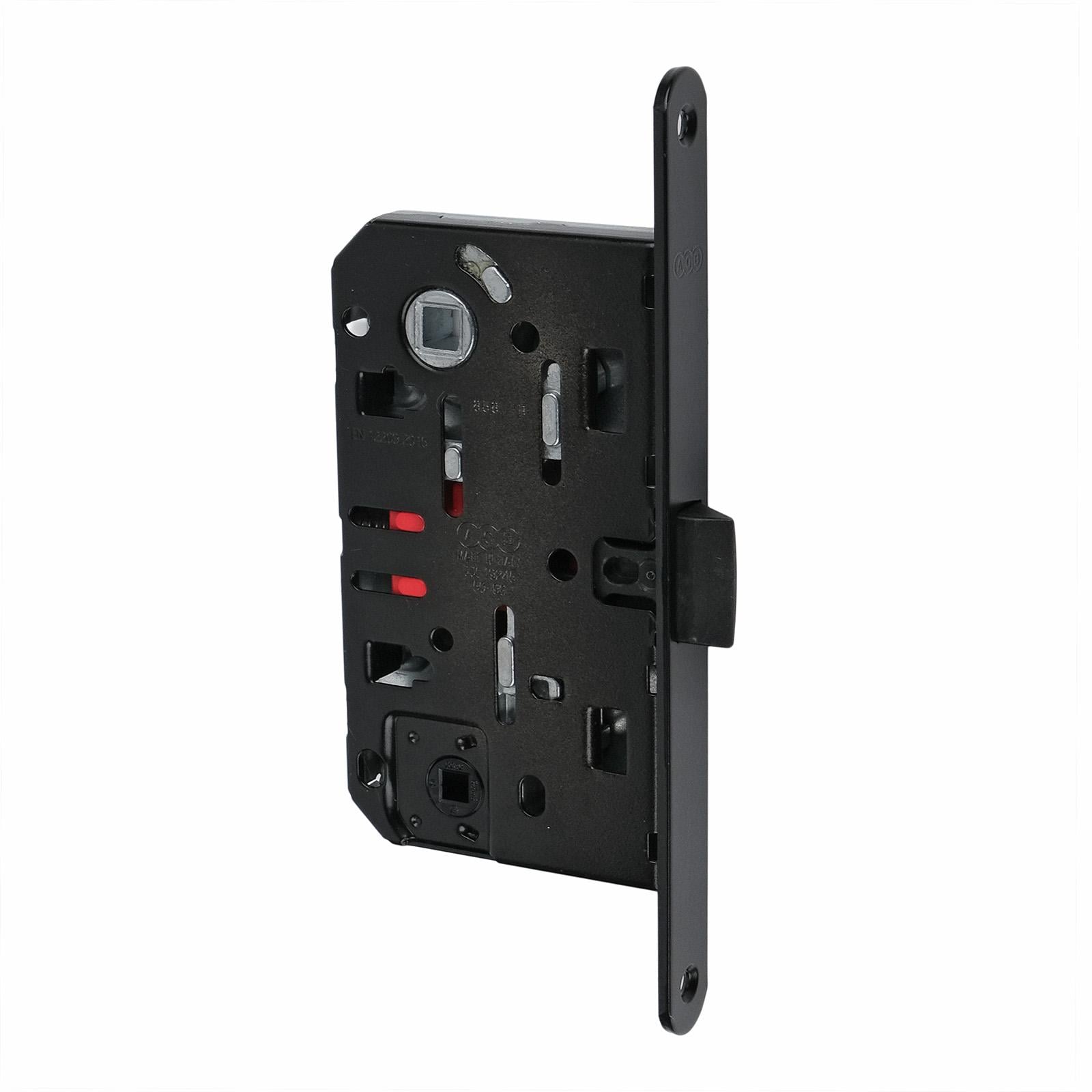 Замок врезной межкомнатный WC AGB Mediana Evolution 96/50 мм Черный (B01102.50.93)