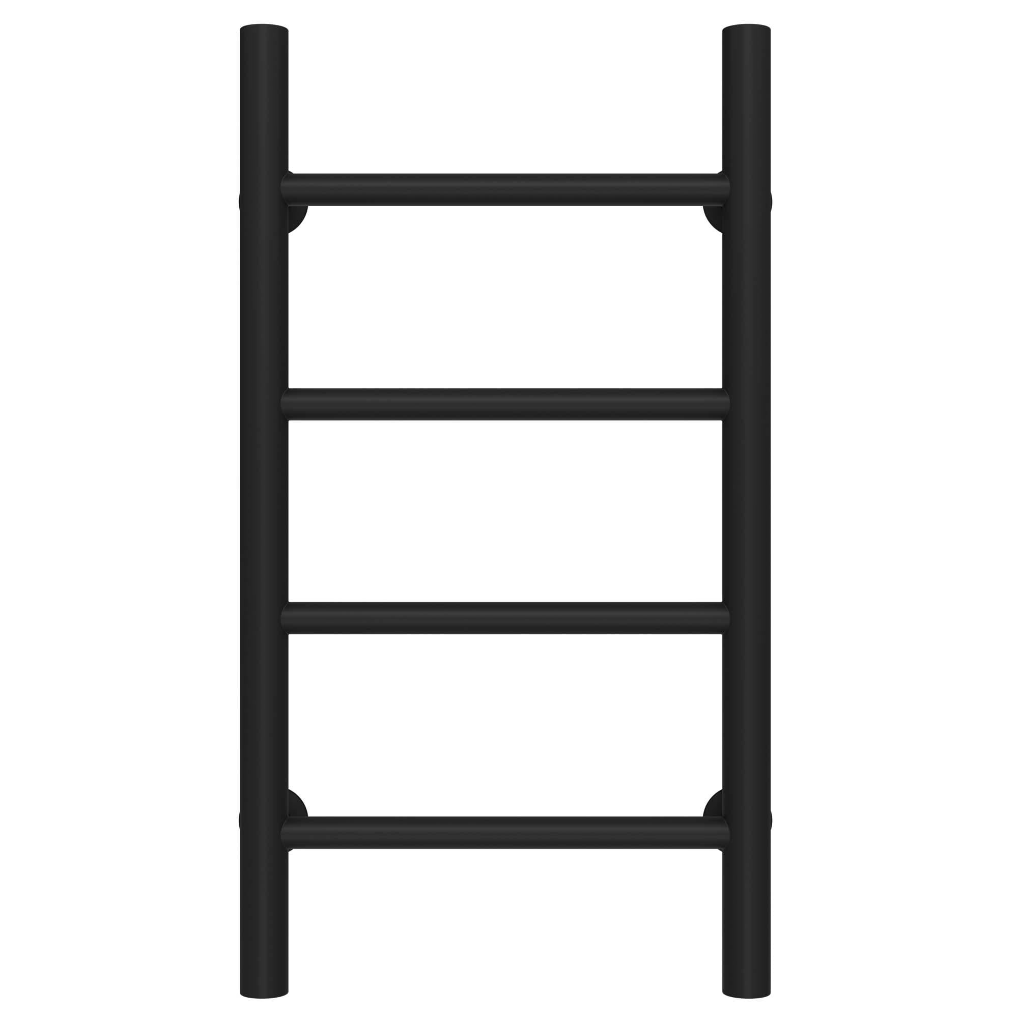 Полотенцесушитель водяной Deffi Орион П4 боковое левое подключение нержавеющая сталь 400х600 мм Черный (C.OR.60.40.4.B.B)