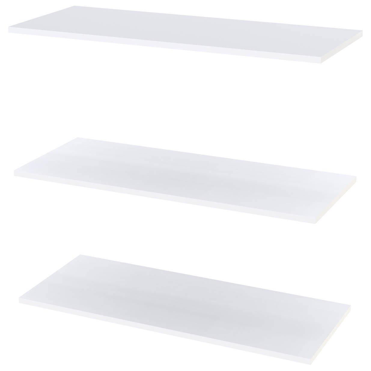 Комплект полиць для одягу Doros Promo 86,7х35х1,6 см 3 шт. Білий (DRS-011562)