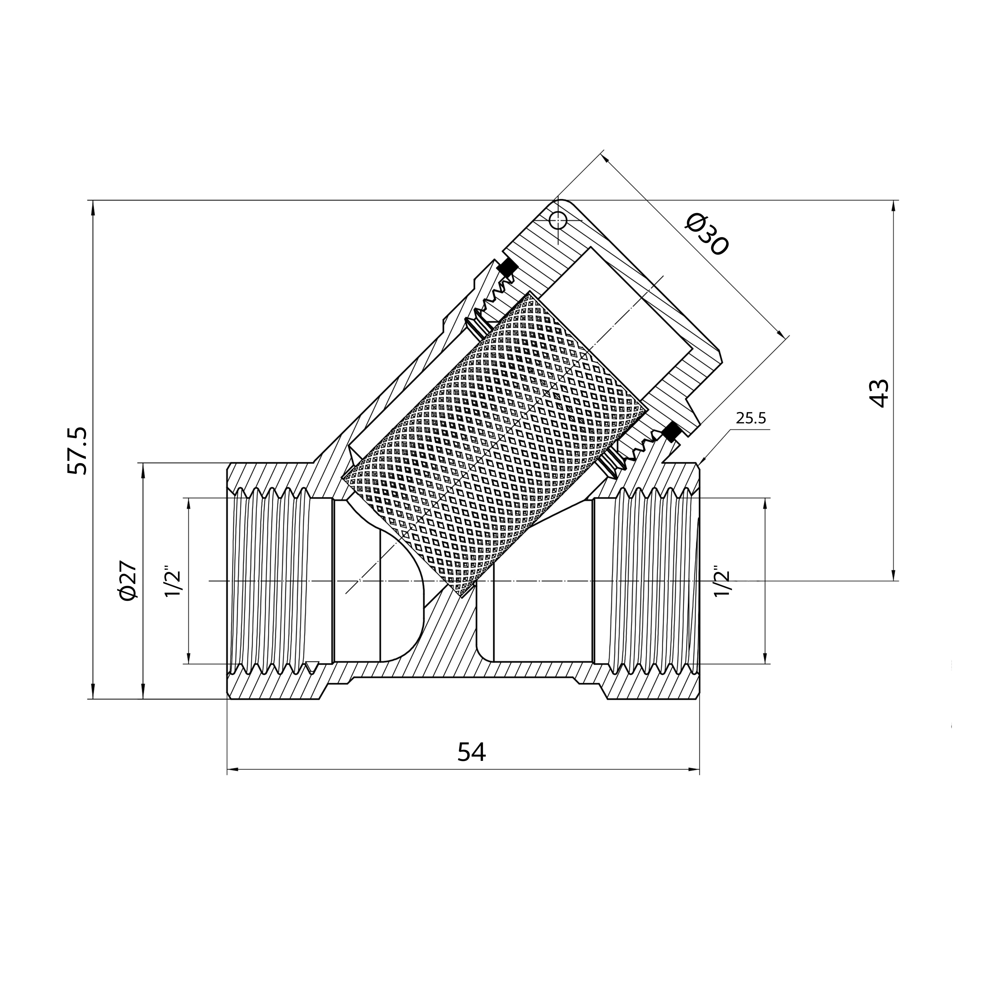 Фільтр грубого очищення Thermo Alliance Standart косий 1/2" 500 мкм (TAS124W15) - фото 6 Фільтр грубого очищення Thermo Alliance Standart косий 1/2" 500 мкм (TAS124W15) - фото 6