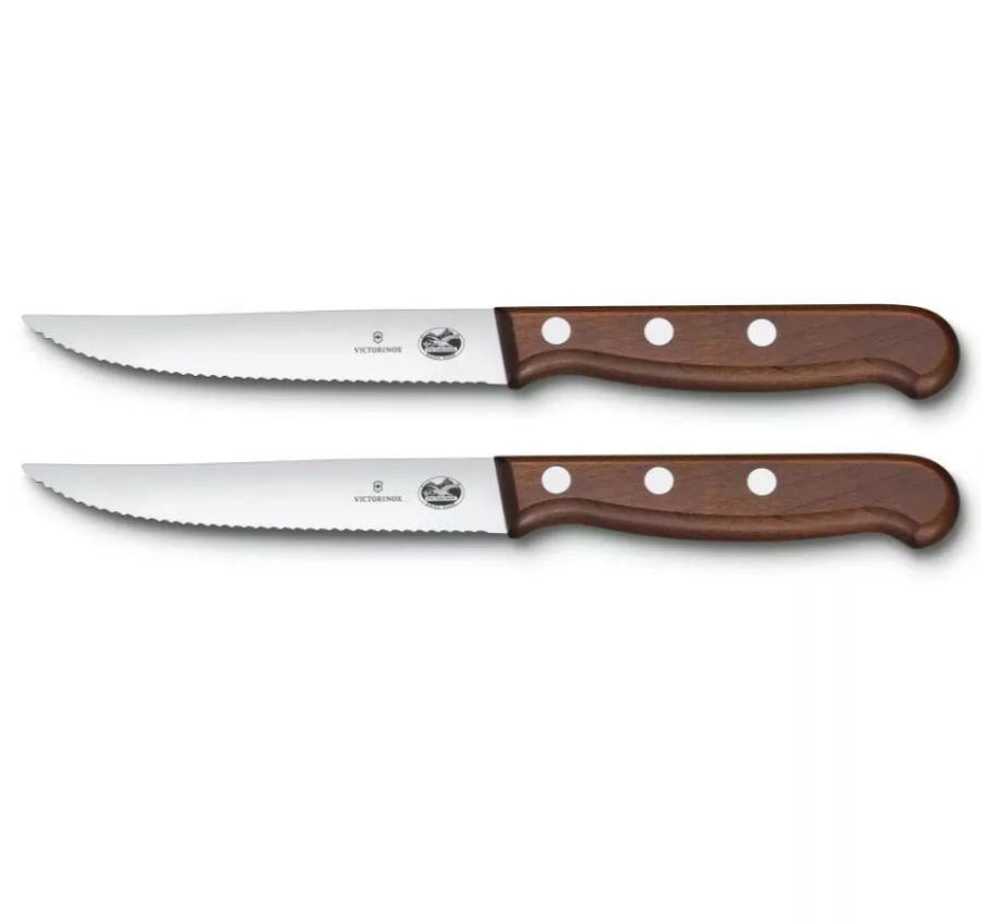 Набор кухонных ножей Victorinox Wood Steak Set 2 Vx51230.12G (599705) - фото 2 Набор кухонных ножей Victorinox Wood Steak Set 2 Vx51230.12G (599705) - фото 2